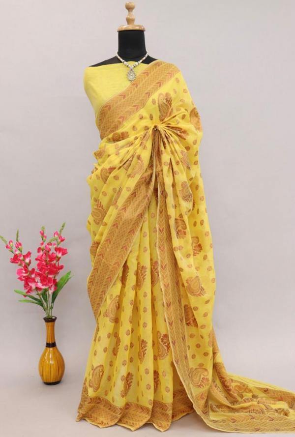 Cl1 Soft Linen Casual Wear Silk Designer Saree Collection